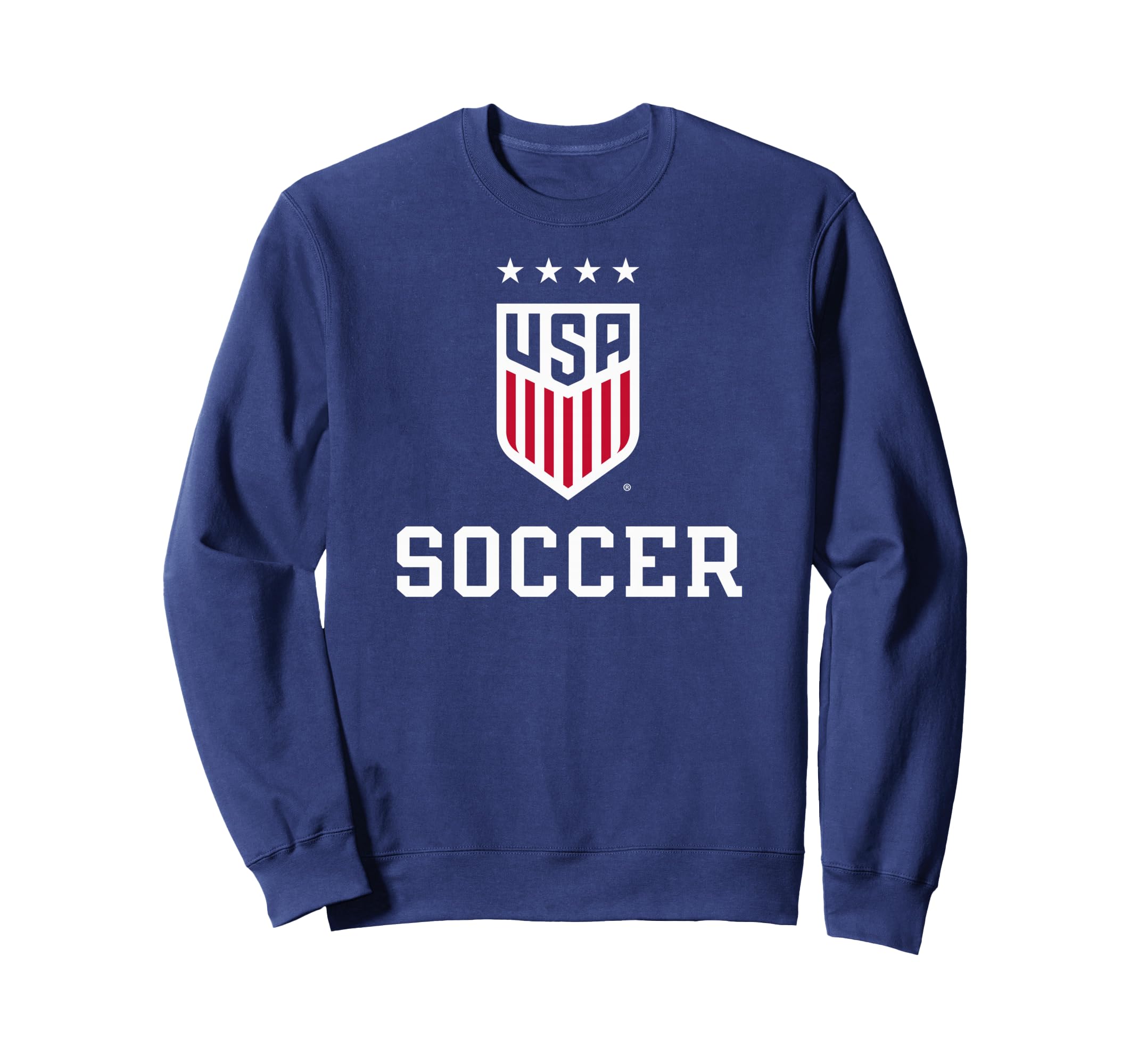 United States Soccer Icon Navy Uswnt Sweatshirt - Unique Graphic Unisex