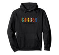 Soccer Love Peace Funny Colorful Hoodie - Custom Art Print for Adults