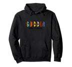 Soccer Love Peace Funny Colorful Hoodie - Custom Art Print for Adults