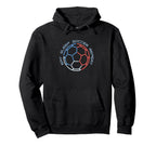 Eat Sleep Soccer Repeat Line Art Hoodie - Minimalist Print for Adults
