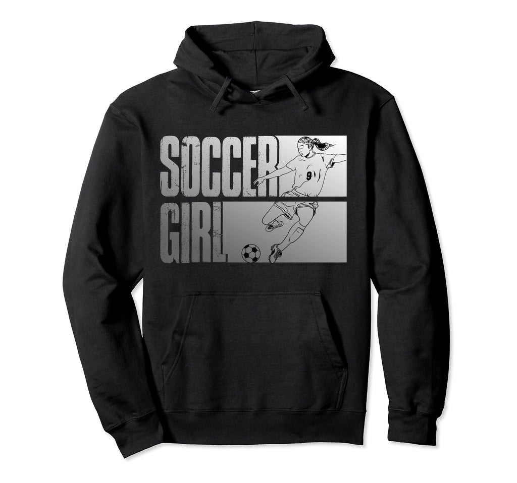 Soccer Funny Footballer Ball And Field Hoodie - Custom Art Print Men Women