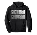 Soccer Funny Footballer Ball And Field Hoodie - Custom Art Print Men Women