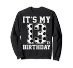 13Th Birthday Soccer Player Sweatshirt - Casual Everyday Wear for Adults