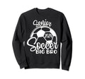 Senior Soccer Big Bro 2024 Class Sweatshirt - Graphic Print for Adults