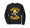 Soccer Chick Soccer Player Soccer Sweatshirt - Streetwear Style for Adults