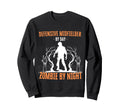 Defensive Midfielder Day Zombie Sweatshirt - Unique Graphic Men Women