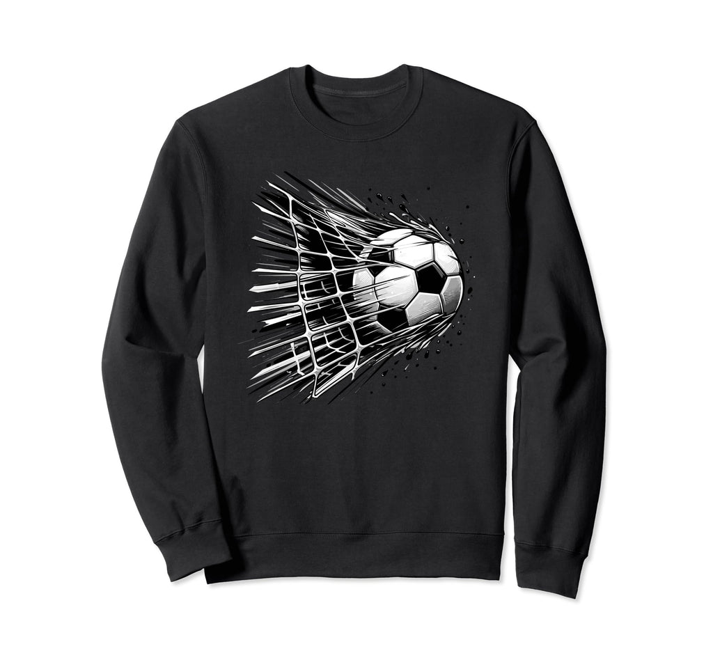 Soccer Ball Net Teens Soccer Sweatshirt - Casual Everyday Wear for Adults