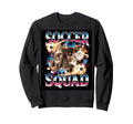 Soccer Squad Funny Cat Meme 90S Sweatshirt - Custom Art Print for Adults