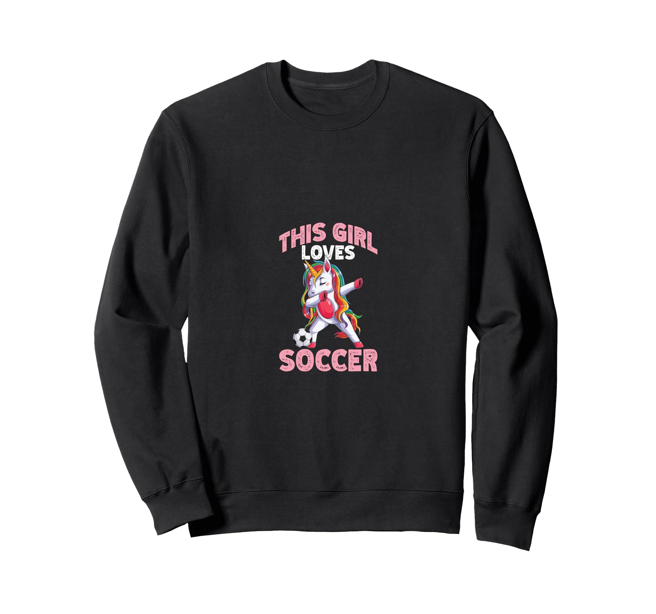 Loves Soccer Funny Sport Sweatshirt - Novelty Apparel for Adults