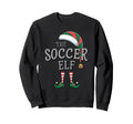 Soccer Elf Matching Family Soccer Sweatshirt - Custom Art Print for Adults