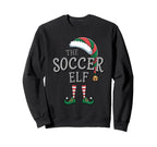 Soccer Elf Matching Family Soccer Sweatshirt - Custom Art Print for Adults