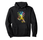 Soccer Colorful Soccer Splash Hoodie - Novelty Apparel for Adults