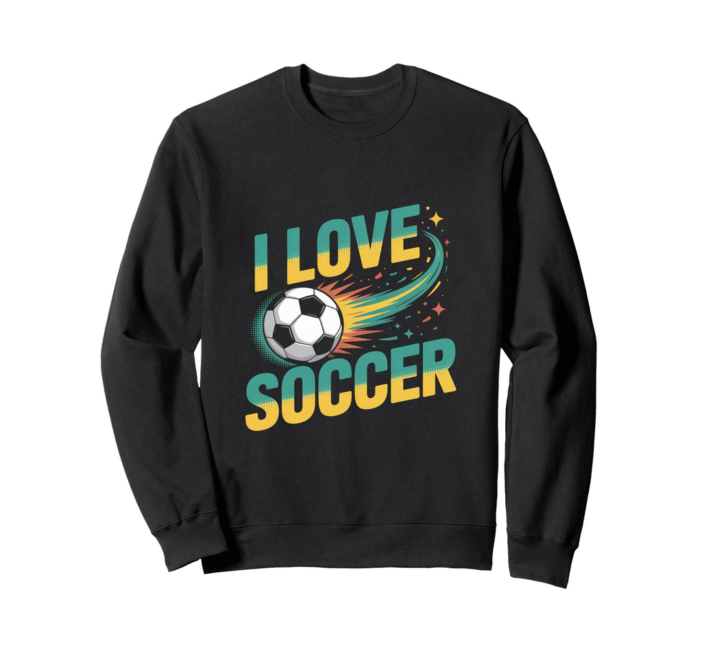 I Love Soccer Enthusiasts Dream Sweatshirt - Custom Art Print Unisex