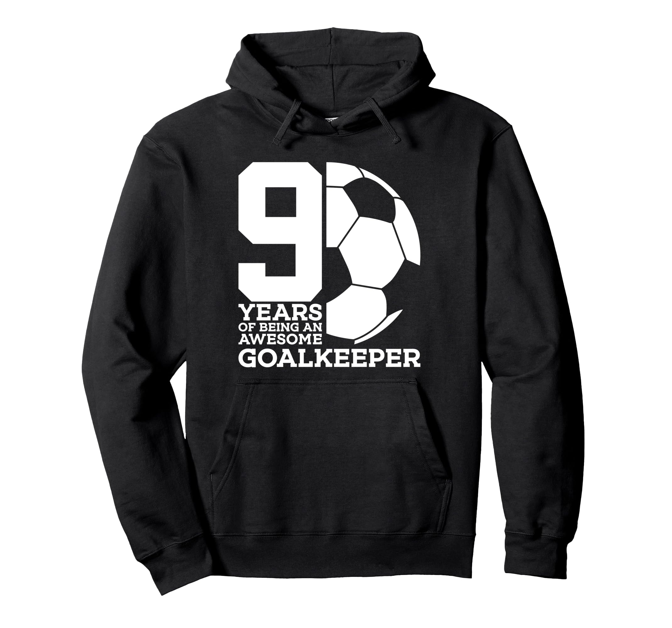 Soccer 9 Years Awesome Soccer Hoodie - Novelty Apparel for Adults