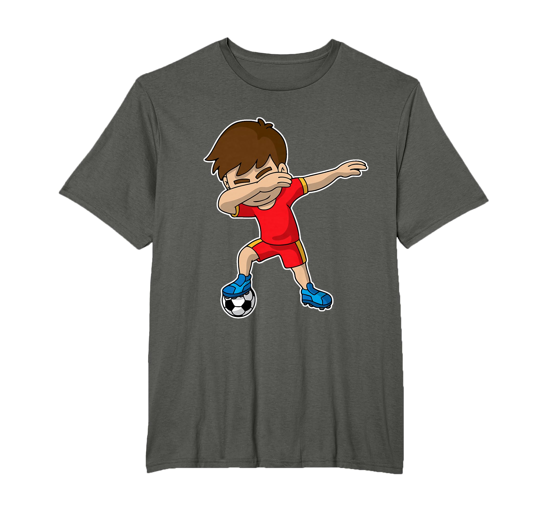 Dabbing Soccer Sports Team Coach T-Shirt - Casual Everyday Wear Unisex