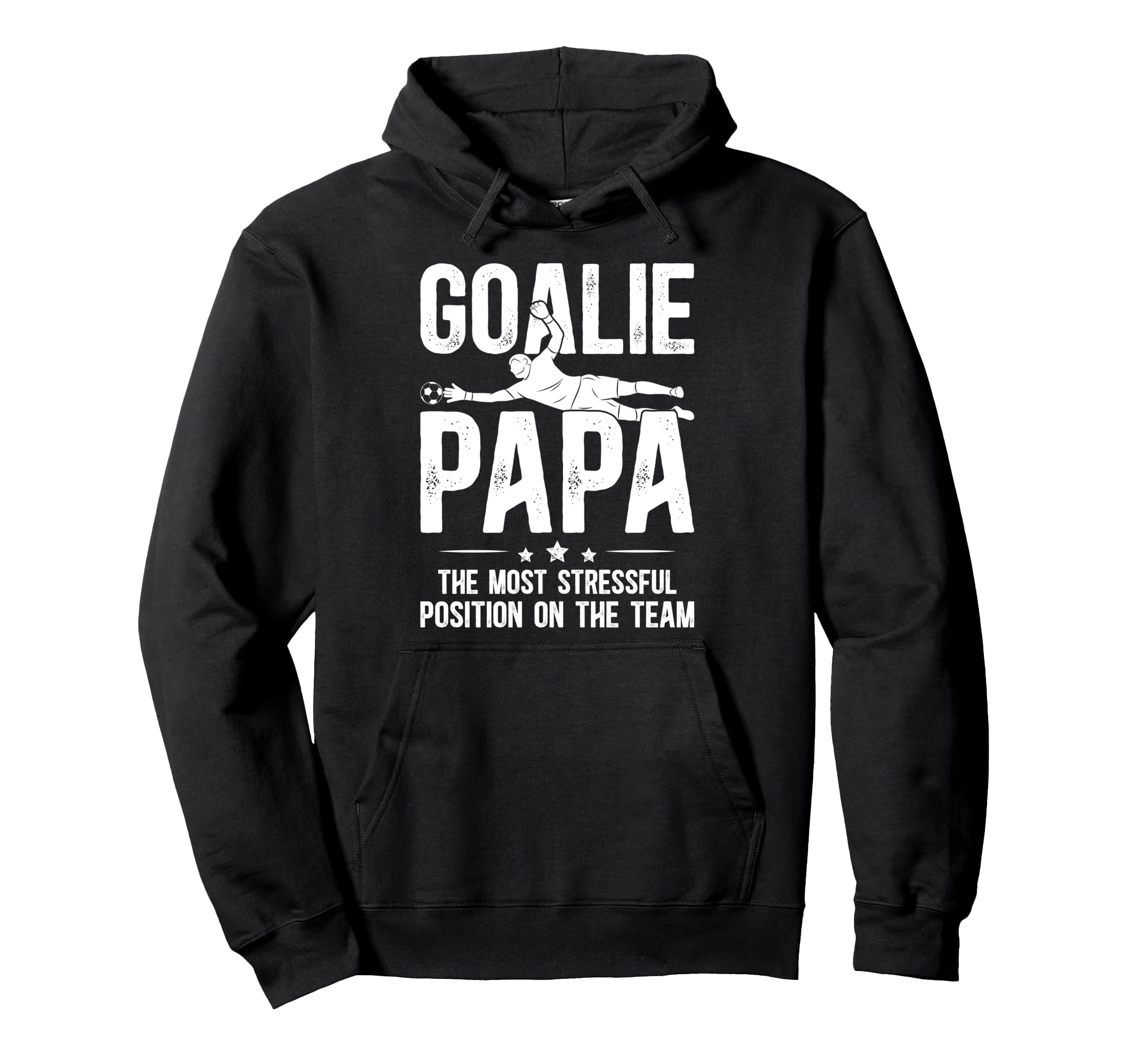 Soccer Goalie Papa Definition Soccer Hoodie - Graphic Print Men Women