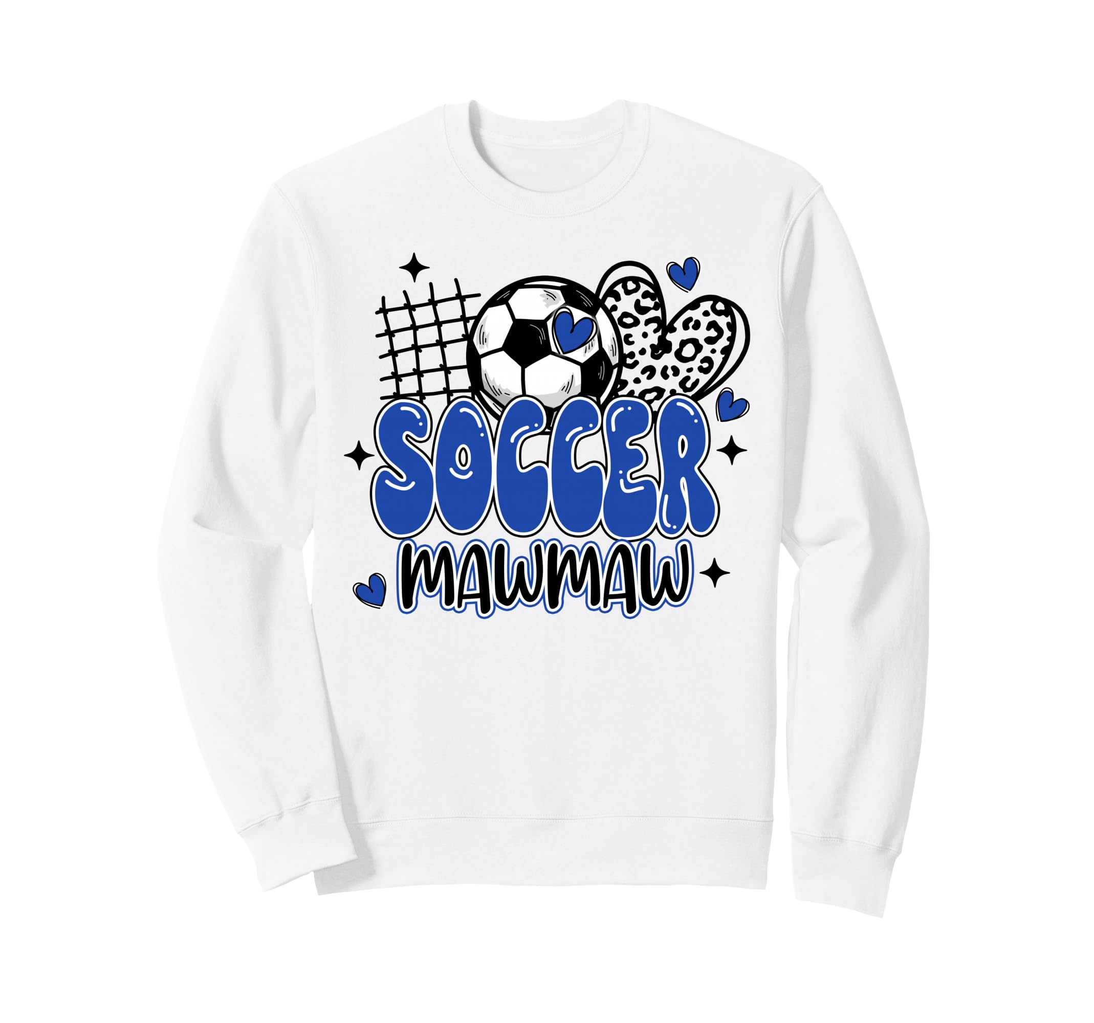 Soccer Mawmaw Leopard Funny Sweatshirt - Aesthetic Graphic for Adults