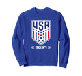 American Flag Soccer Team Soccer Sweatshirt - Minimalist Print for Adults