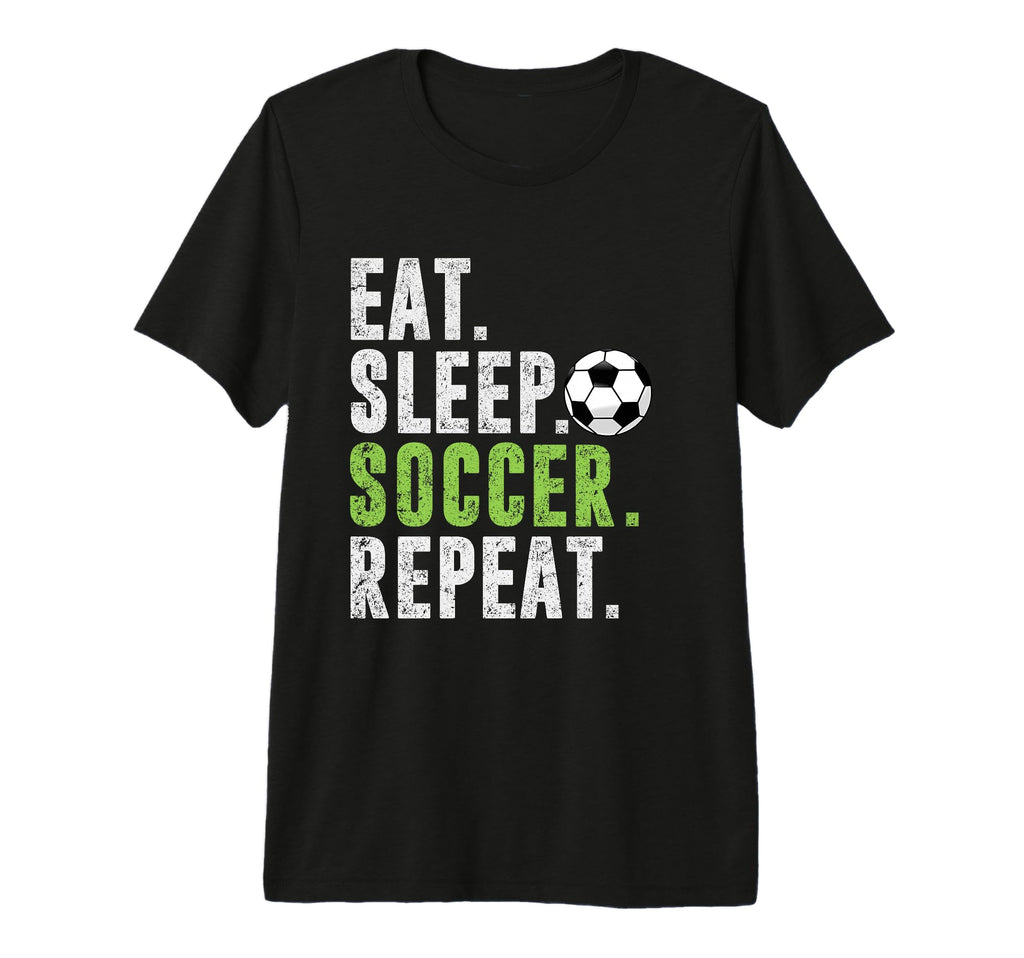 Eat Sleep Soccer Repeat Football Sport T-Shirt - Trendy Graphic for Adults