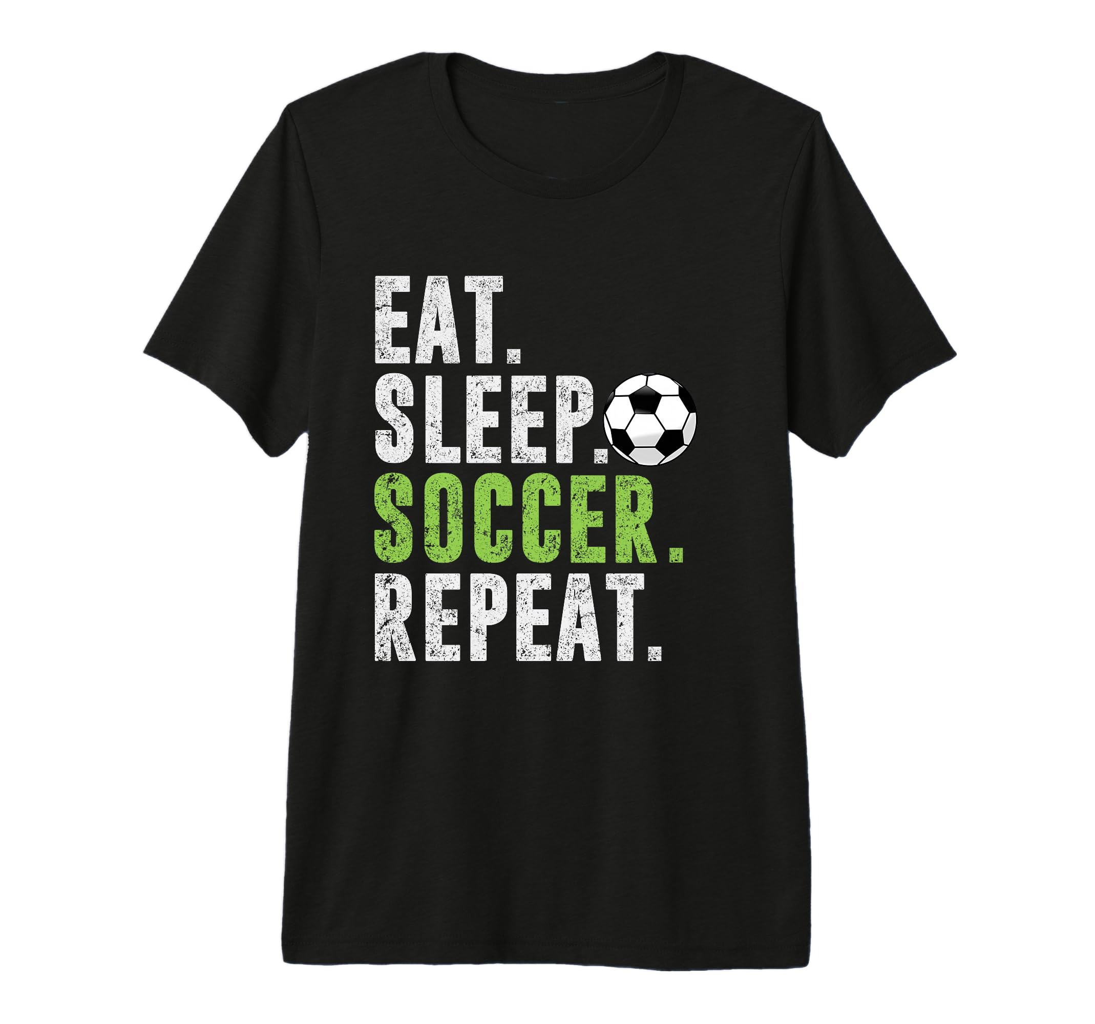 Eat Sleep Soccer Repeat Football Sport T-Shirt - Trendy Graphic for Adults
