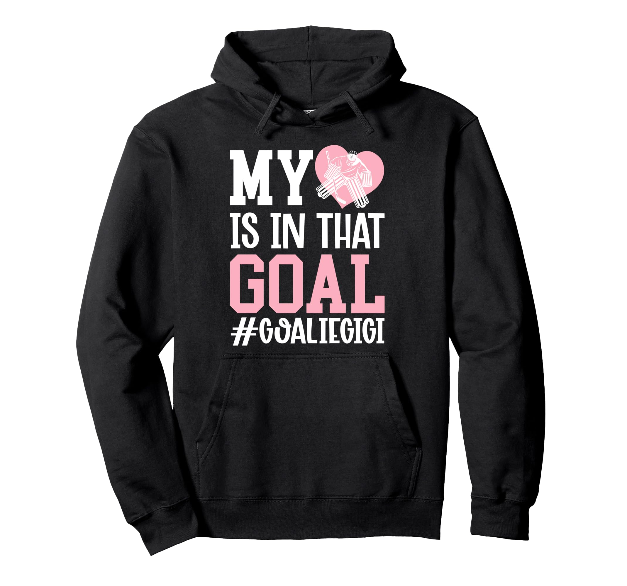 Proud Ice Hockey Goalie Gigi Hockey Hoodie - Aesthetic Graphic Men Women