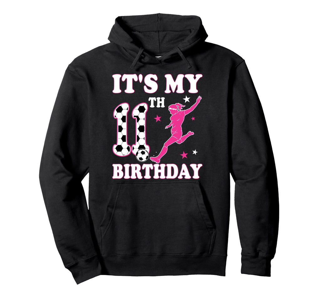11Th Birthday Soccer Themed 11 Year Hoodie - Custom Art Print for Adults