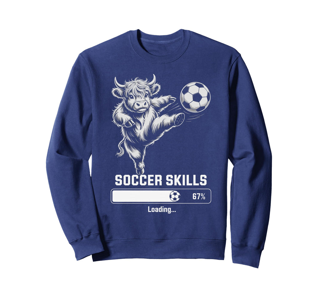 Funny Heifer Soccer Skills Loading Sweatshirt - Novelty Apparel Unisex
