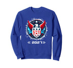 American Flag Soccer Soccer 2027 Sweatshirt - Graphic Print Unisex