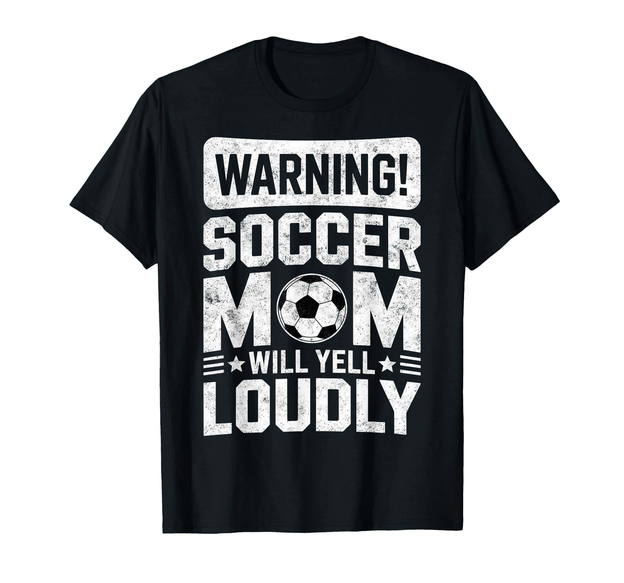 Warning Soccer Football Mom Player Will T-Shirt - Streetwear Style Unisex