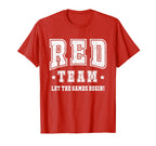 Red Team Let Games Begin 2025 Field T-Shirt - Minimalist Print Men Women