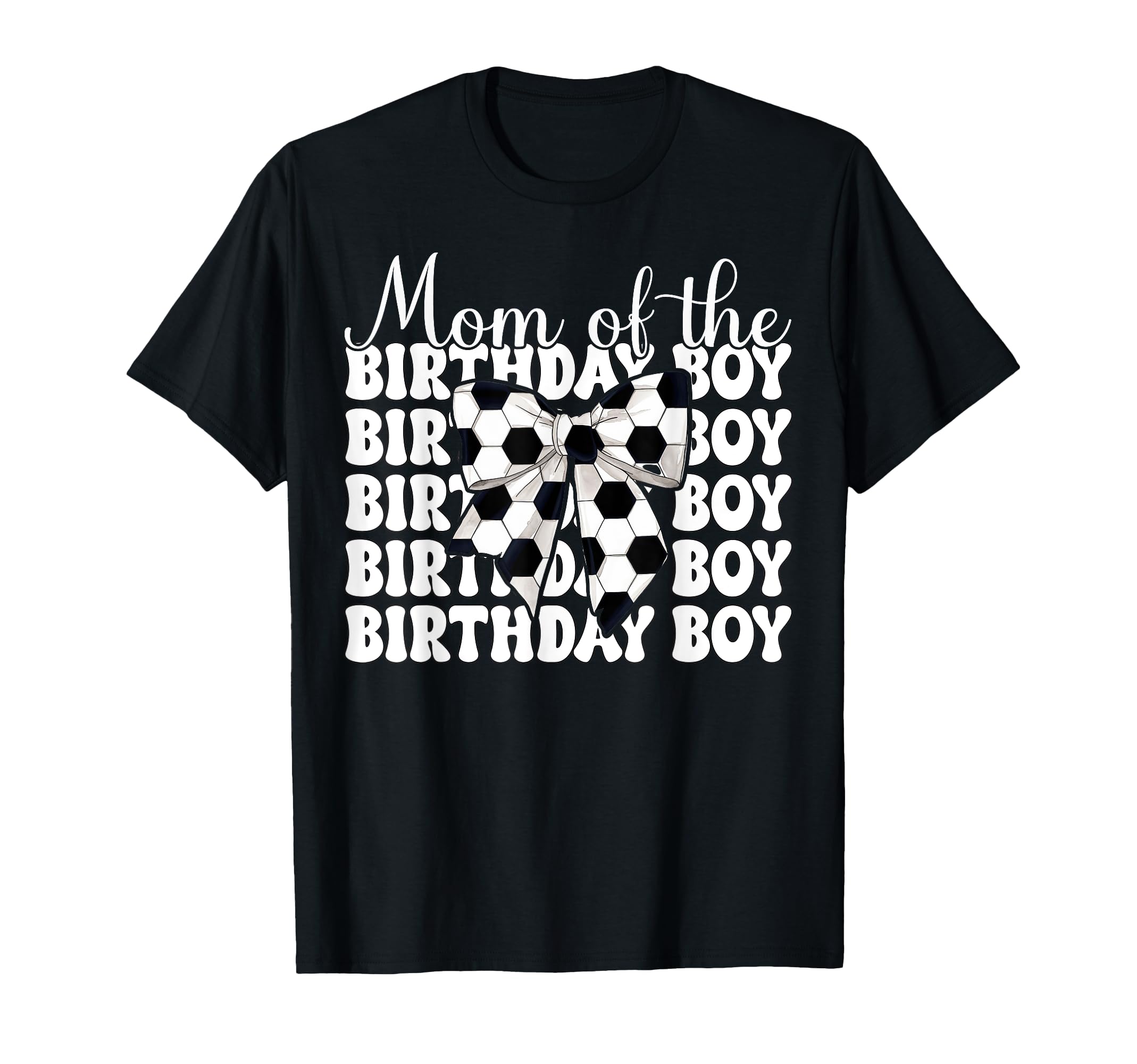 Soccer Mom Mama Coquette Bow Mom Birthday T-Shirt - Minimalist Print Unisex