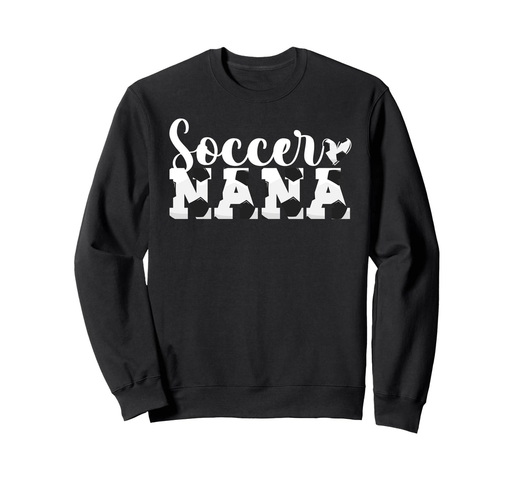 Soccer Nana Heart Grandma Nana Sweatshirt - Fun Novelty Design for Adults