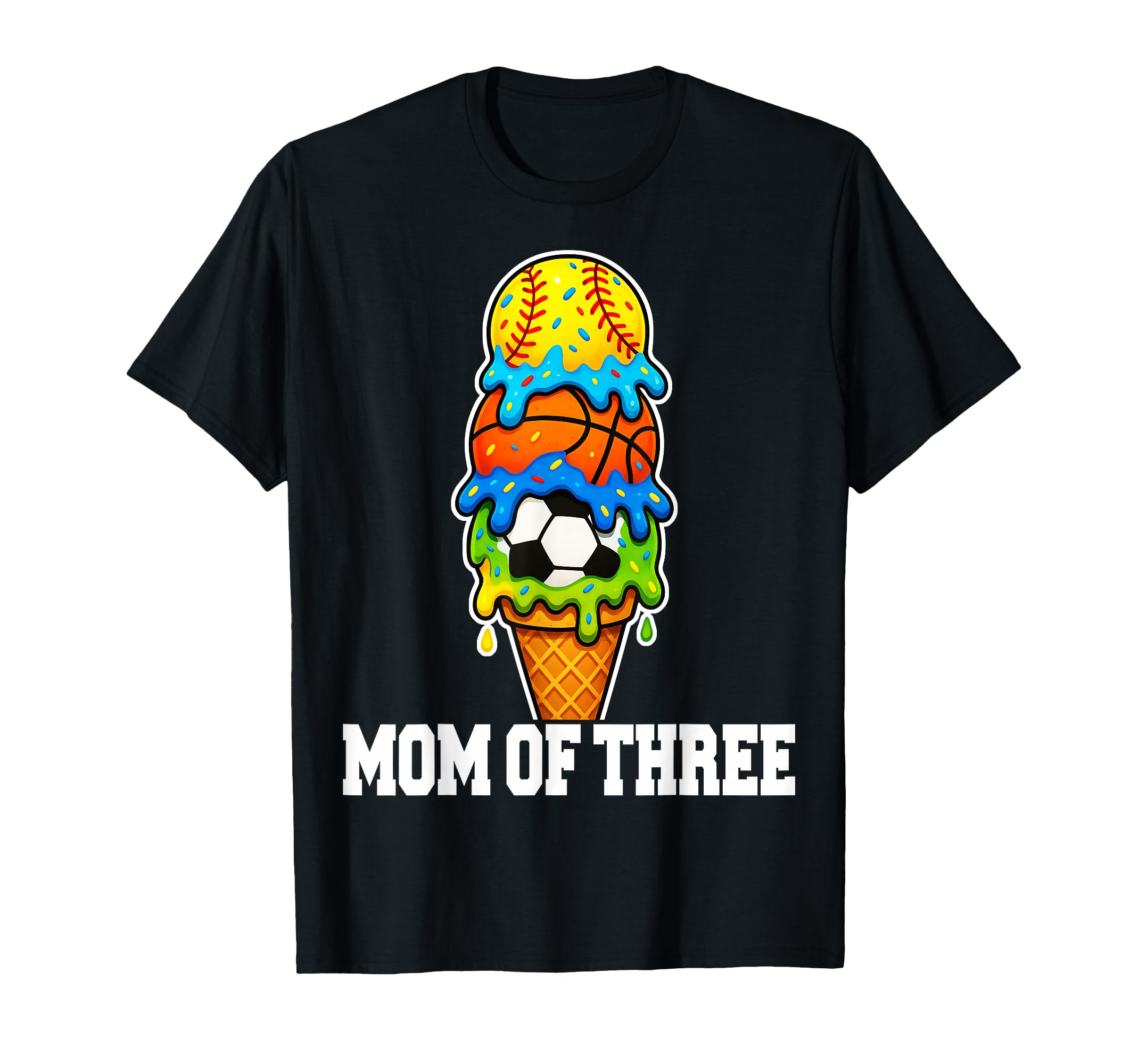 Softball Soccer Basketball Mom Ice T-Shirt - Novelty Apparel Men Women