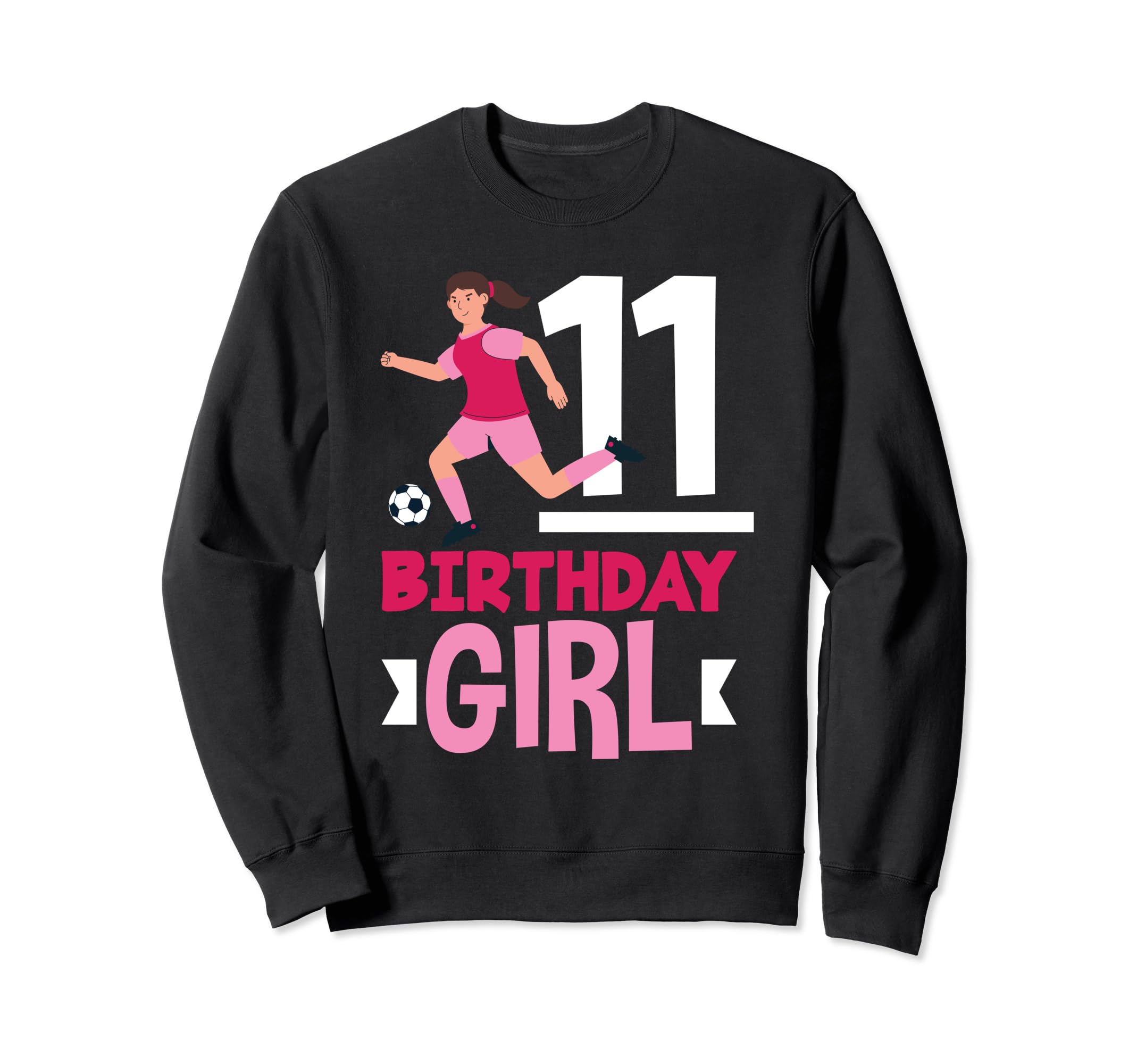 11Th Birthday 11 Years Soccer Sweatshirt - Unique Graphic Men Women