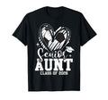 Senior Aunt Class 2026 Soccer Graduation T-Shirt - Trendy Graphic Unisex