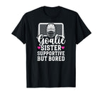 Hockey Goalie Sister Supportive T-Shirt - Streetwear Style Men Women