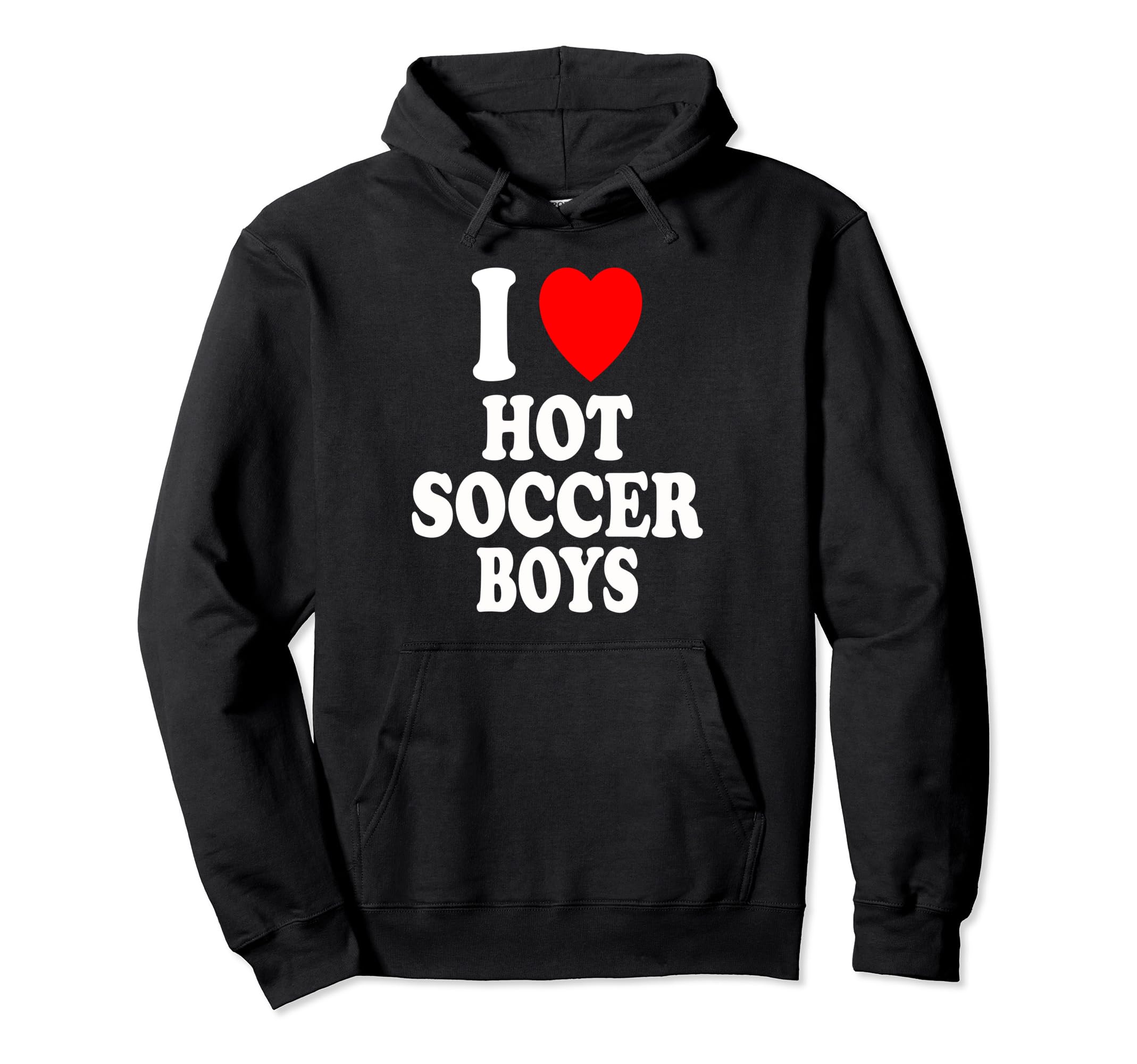 I Heart Love Hot Soccer Sexy Athletic Hoodie - Trendy Graphic Unisex