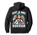 Just Who Loves Soccer Funny Hoodie - Fun Novelty Design Men Women