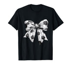 Coquette Bow Soccer Ball Mom Life Game T-Shirt - Novelty Apparel Unisex
