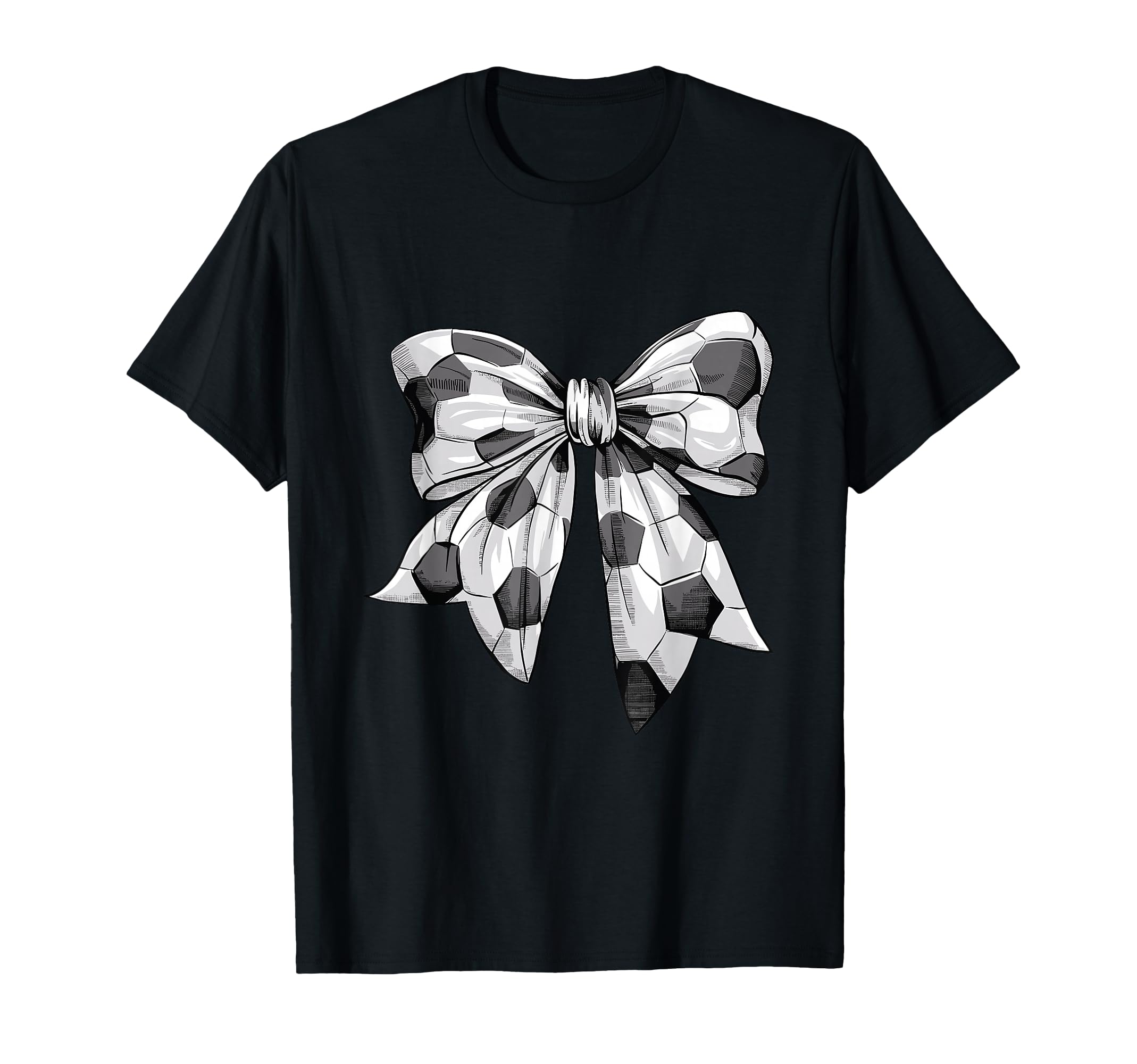 Coquette Bow Soccer Ball Mom Life Game T-Shirt - Novelty Apparel Unisex