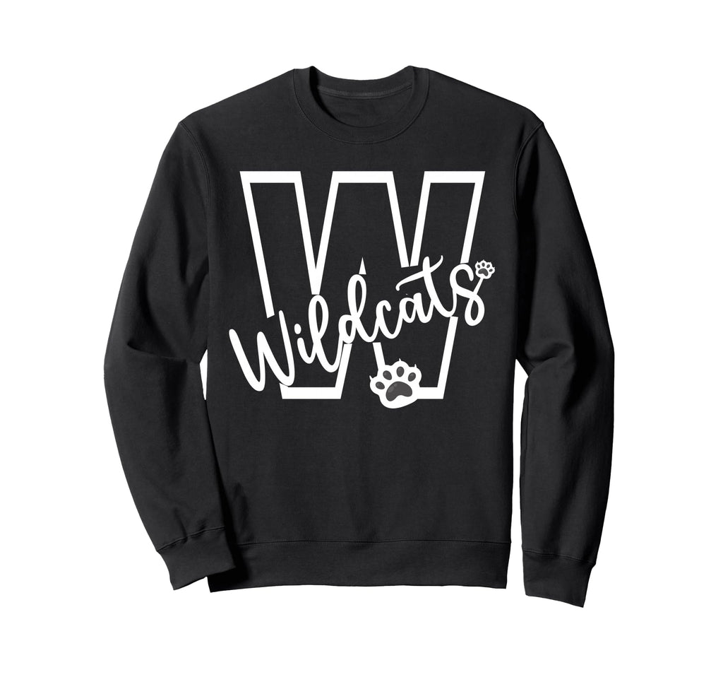 Wildcats School Sports Fan Team Sweatshirt - Casual Everyday Wear Unisex