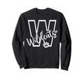 Wildcats School Sports Fan Team Sweatshirt - Casual Everyday Wear Unisex