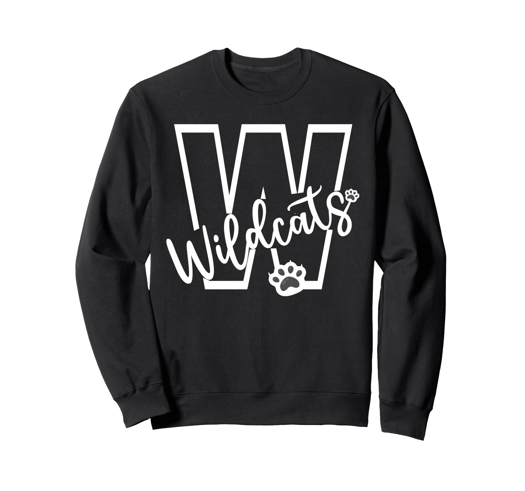 Wildcats School Sports Fan Team Sweatshirt - Casual Everyday Wear Unisex