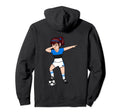 Dabbing Soccer Estonia Jersey Hoodie - Fun Novelty Design for Adults