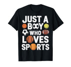 Just Who Loves Sports Young Soccer T-Shirt - Graphic Print for Adults