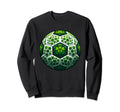 Soccer Ball Shamrock St Patricks Sweatshirt - Fun Novelty Design Unisex