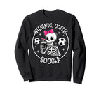 Weekends Coffee Soccer Mom Soccer Sweatshirt - Minimalist Print for Adults