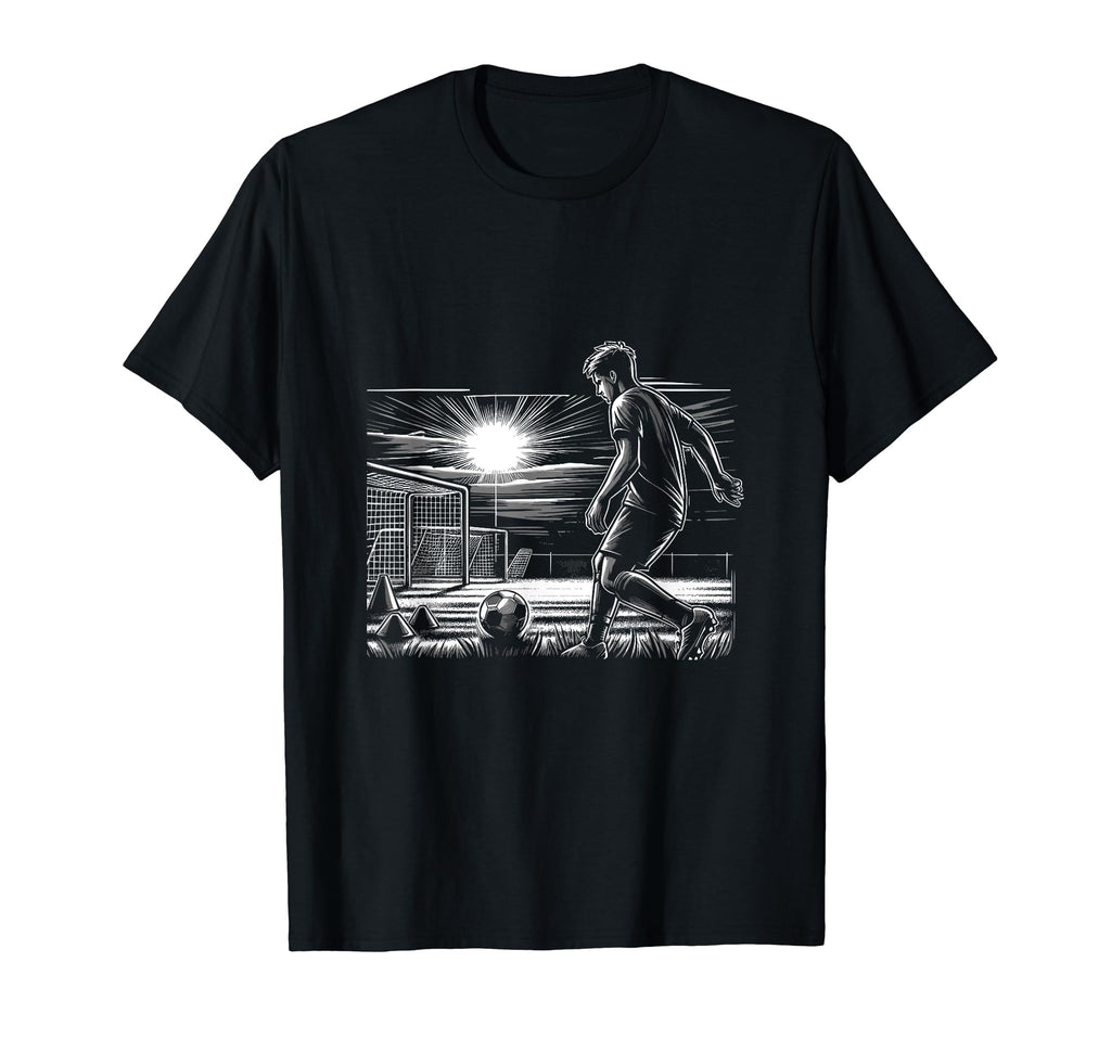 Soccer Enthusiast Soccer Player Designs T-Shirt - Graphic Print for Adults