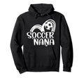 Soccer Nana Heart Grandma Nana Soccer Hoodie - Minimalist Print Unisex