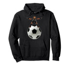 Bear Goalie Soccer Ball Behrbones Hoodie - Casual Everyday Wear Men Women